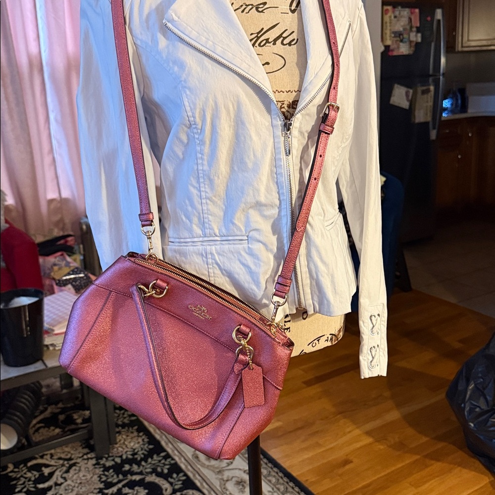 Coach Rose Crossbody Bag with Gold Details